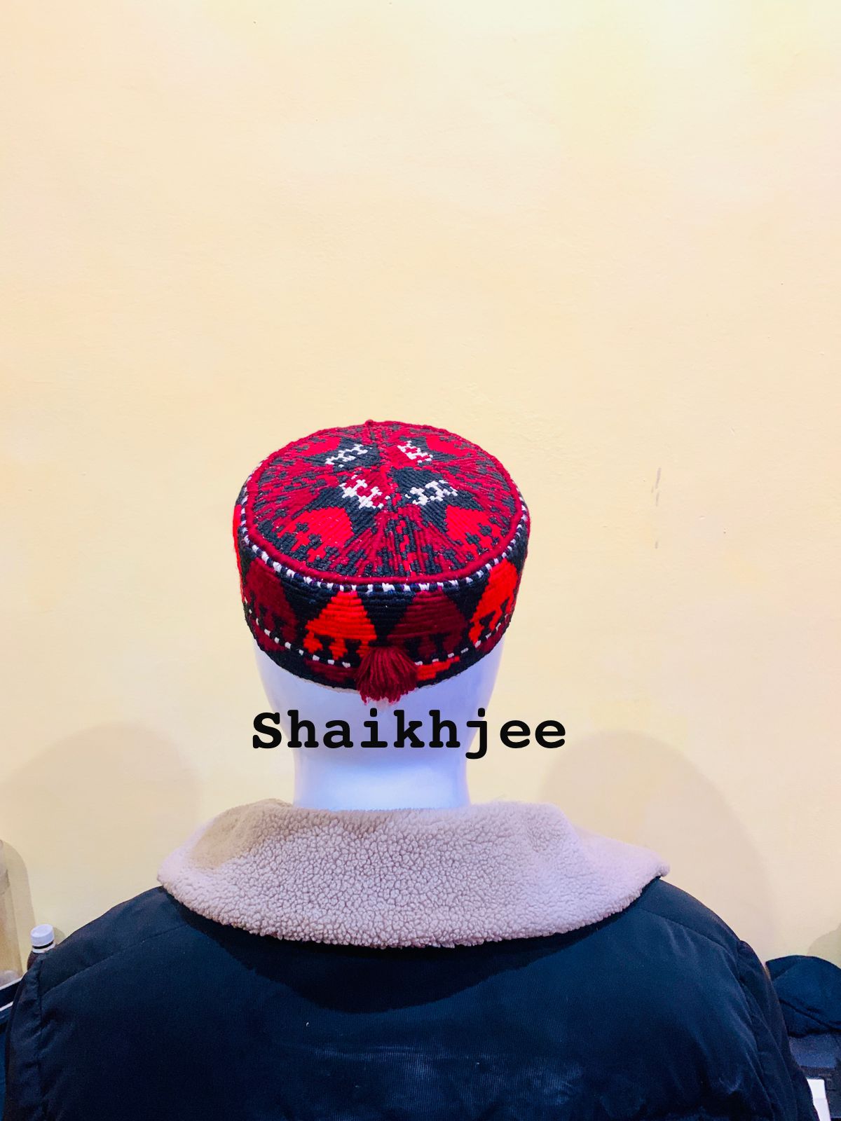 Afghani mazari cap/ MANZOOR PASHTEEN topi - SHAIKHJEE