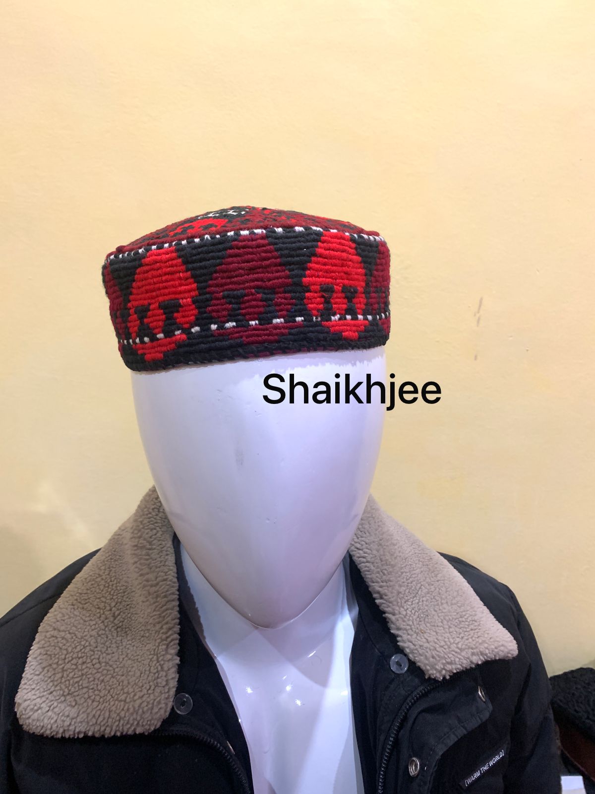 Afghani mazari cap/ MANZOOR PASHTEEN topi - SHAIKHJEE