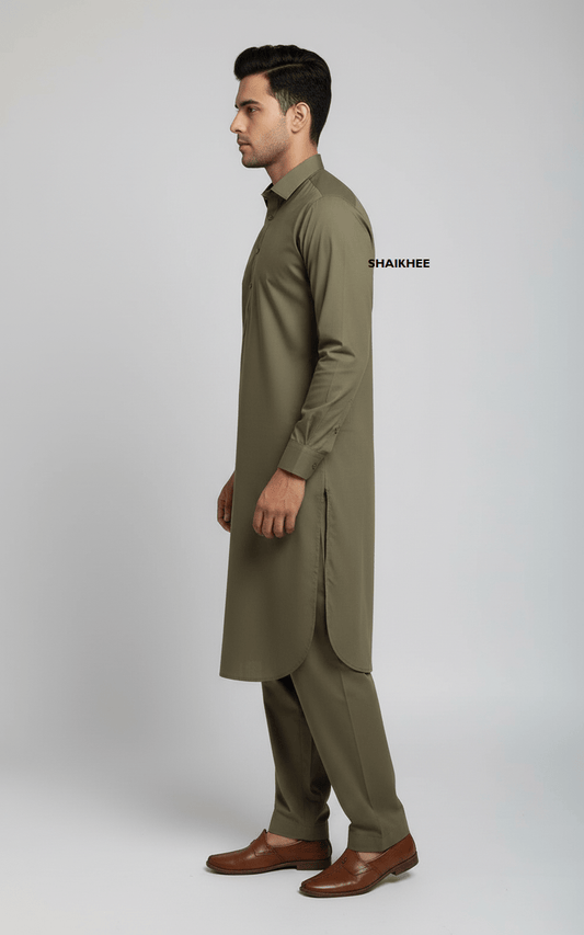Tradtional Afghani/ Pakistani shalwar customize shalwar kameez - SHAIKHJEE