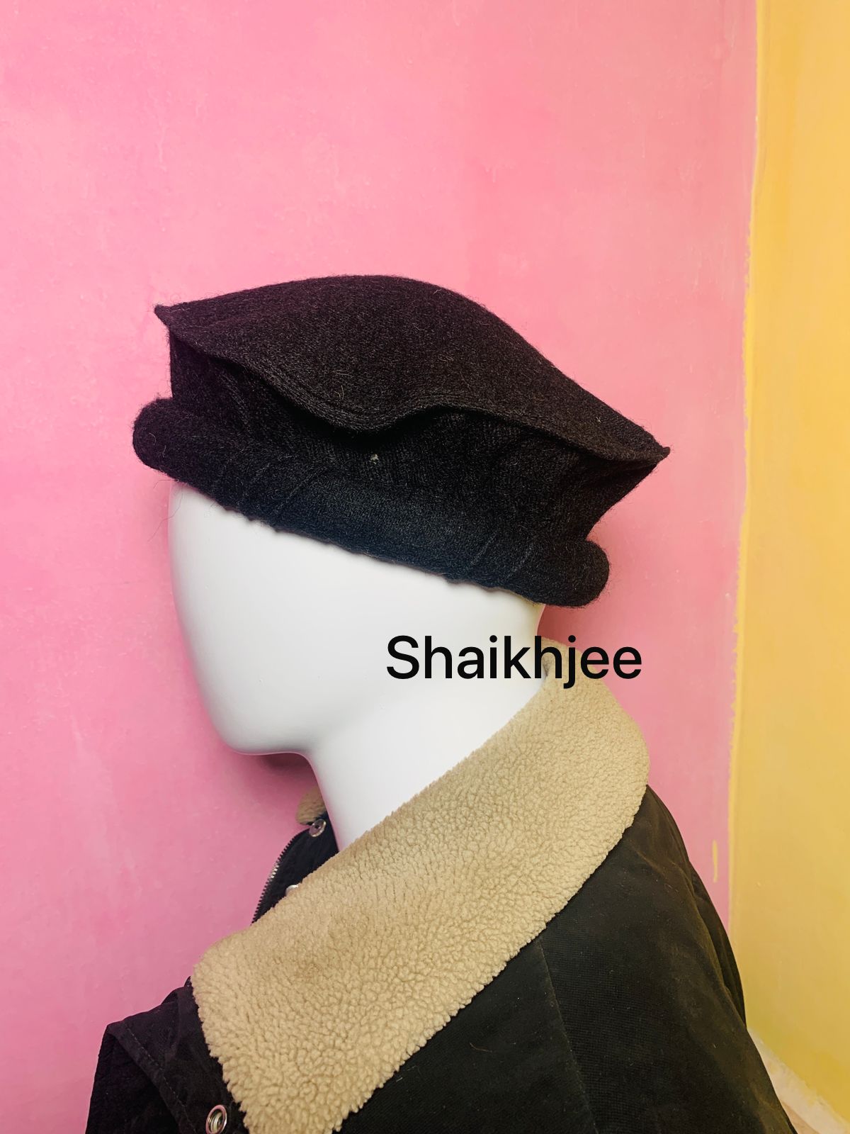 Handmade CHITRALI PAKOL Topi / woolen chitrali topi - SHAIKHJEE
